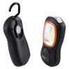 LED flashlight, COB LED+LED, 200lm, 3xAAA batteries, black/orange, EMOS P3883 - 3