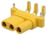 DC Connector MR30PW-FB, 90° angled, socket, female