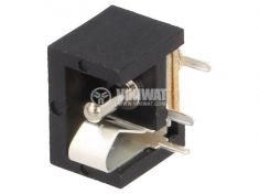 DC Connector, NEB/J 21 R 5.5x2.1mm socket male - VIKIWAT