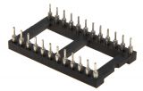 DIP socket, 24pin, 2.54mm rack, for integrated circuits 
