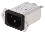 AC Power socket, IEC 60320, 250VAC, 10A, 5120.1006.0