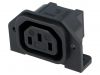 AC Power socket, IEC 60320, 250VAC, 10A, 6182.0033