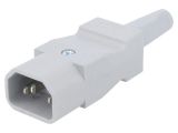 AC Power plug, IEC 60320, 250VAC, 10A, 9009.0121