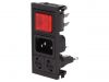 AC Power socket, IEC 60320, 250VAC, 10A, BZV03/Z0000/06