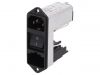 AC Power socket, IEC 60320, 250VAC, 6A, CD44.1101.151