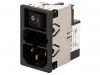 AC Power socket, IEC 60320, 250VAC, 1A, KMF1.1111.11