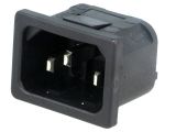 AC Power socket, IEC 60320, 250VAC, 10A, PX0575/20/63