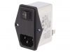 AC Power socket, IEC 60320, 250VAC, 6A, RIS0622H2