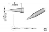 Soldering tip C105103, cone, ф0.3mm