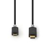 Кабел USB-Type C/M към Micro USB/M 1m бял - 2
