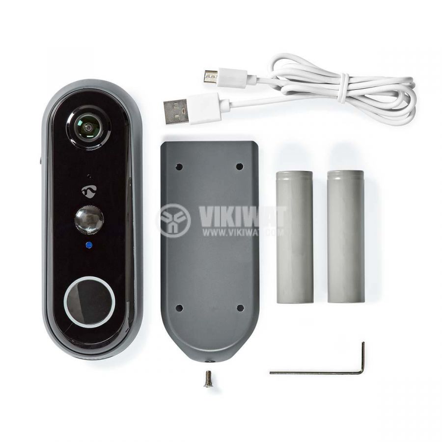 Wi-Fi Smart умен видео звънец, 2 Mpx(1080p), 5VDC, micro SD, WIFICDP20GY, NEDIS - 9