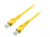 LAN кабел, S/FTP, cat. 6a, Cu, жълт, 2m, 27AWG