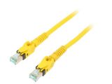 Patch cord, S/FTP, cat. 6a, Cu, Yellow, 2m, 27AWG