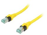 Patch cord, S/FTP, cat. 6, Cu, Yellow, 1.5m, 26AWG