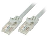 LAN кабел, U/UTP, cat. 5e, CCA, сив, 0.25m, 26AWG