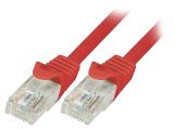 LAN кабел, U/UTP, cat. 5e, CCA, червен, 0.25m, 26AWG 123669