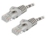LAN кабел, U/UTP, cat. 5e, CCA, сив, 0.5m
