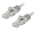 LAN кабел, U/UTP, cat. 5e, CCA, сив, 1m