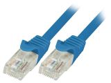 LAN кабел, U/UTP, cat. 5e, CCA, син, 1m, 26AWG 123694