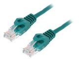 LAN кабел, U/UTP, cat. 5e, CCA, зелен, 1.5m, 26AWG 123700