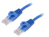 LAN кабел, U/UTP, cat. 5e, CCA, син, 1.5m, 26AWG 123701