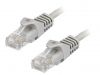 LAN кабел, U/UTP, cat. 5e, CCA, сив, 2m