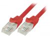 LAN кабел, U/UTP, cat. 5e, CCA, червен, 2m, 26AWG