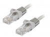 LAN кабел, U/UTP, cat. 5e, CCA, сив, 3m