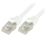 LAN кабел, U/UTP, cat. 6, CCA, бял, 0.25m, 24AWG 123746