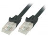 LAN кабел, U/UTP, cat. 6, CCA, черен, 0.5m, 24AWG