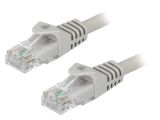 LAN кабел, U/UTP, cat. 6, CCA, сив, 3m
