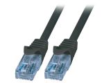 LAN кабел, U/UTP, cat. 6a, CCA, черен, 1.5m, 26AWG