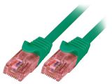 LAN кабел, U/UTP, cat. 6, Cu, зелен, 0.5m, 26AWG