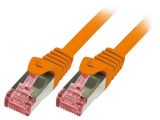 LAN кабел, S/FTP, cat. 6, Cu, оранжев, 1m, 27AWG