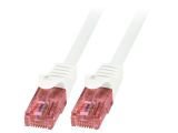 LAN кабел, U/UTP, cat. 6, Cu, бял, 1.5m
