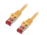 Patch cord, S/FTP, cat. 6, Cu, Yellow, 1.5m, 27AWG