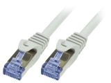 LAN кабел, S/FTP, cat. 6a, Cu, сив, 0.25m, 26AWG