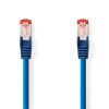 LAN cable, S/FTP, cat. 6, Cu, blue, 0.25m, 28AWG, CCGL85221BU025, Nedis