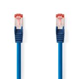 LAN cable, S/FTP, cat. 6, Cu, blue, 0.25m, 28AWG, CCGL85221BU025, Nedis