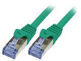 LAN кабел, S/FTP, cat. 6a, Cu, зелен, 0.5m, 26AWG