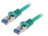 LAN кабел, S/FTP, cat. 6a, Cu, зелен, 1.5m, 27AWG