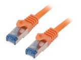 LAN кабел, S/FTP, cat. 6a, Cu, оранжев, 1.5m, 27AWG