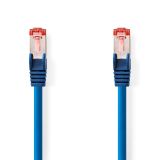 LAN cable, S/FTP, cat. 6, Cu, blue, 3m, 26AWG, CCGL85221BU30, Nedis