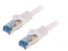 LAN кабел, S/FTP, cat. 6a, Cu, бял, 250mm, 26AWG