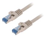 LAN кабел, S/FTP, cat. 6a, Cu, сив, 2m, 26AWG 123921