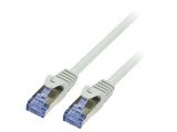 LAN кабел, S/FTP, cat. 6a, Cu, сив, 0.5m, 26AWG 123925