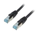 LAN кабел, S/FTP, cat. 6a, Cu, черен, 10m, 27AWG, IP20
