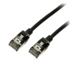 LAN кабел, U/FTP, cat. 6a, Cu, TPE, черен, 1m, 32AWG