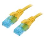 LAN кабел, U/UTP, cat. 5e, CCA, жълт, 0.25m, 26AWG 123965