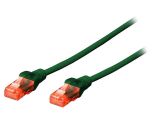 LAN кабел, U/UTP, cat. 5e, CCA, зелен, 1m, 26AWG